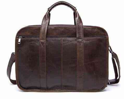 Сумка для ноутбуку з натуральної шкіри Vintage 14870 Коричнева Київ