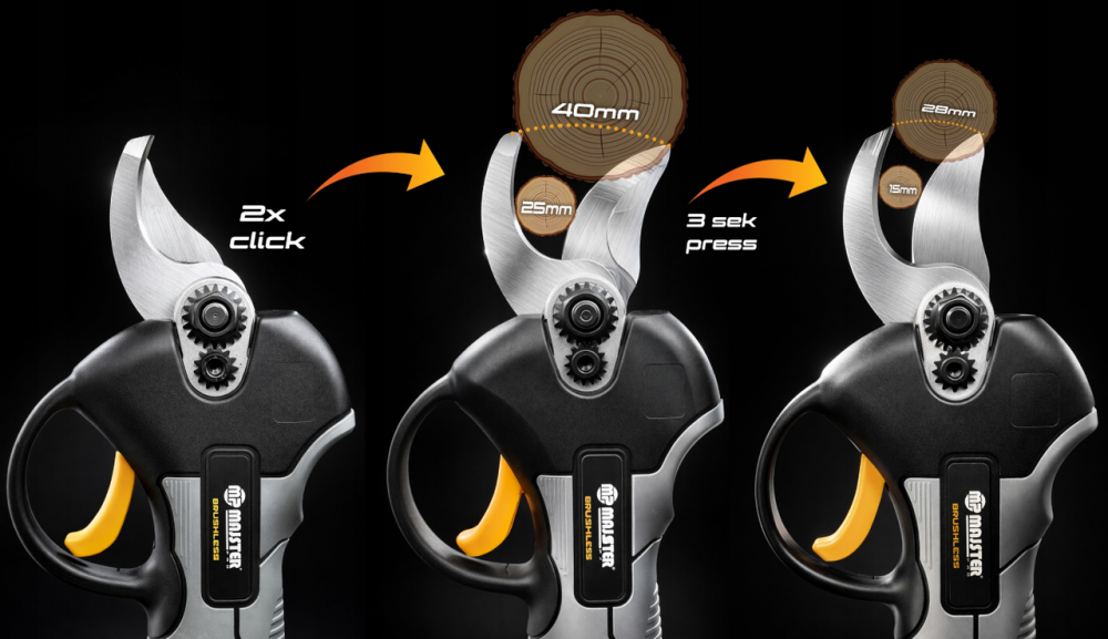 Секатор акумуляторний Majster PRO MP0372 (Польща) Київ - фото 6