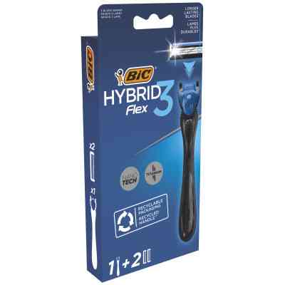 Бритва Bic Flex 3 Hybrid с 2 сменными картриджами (3086123519114) Винница