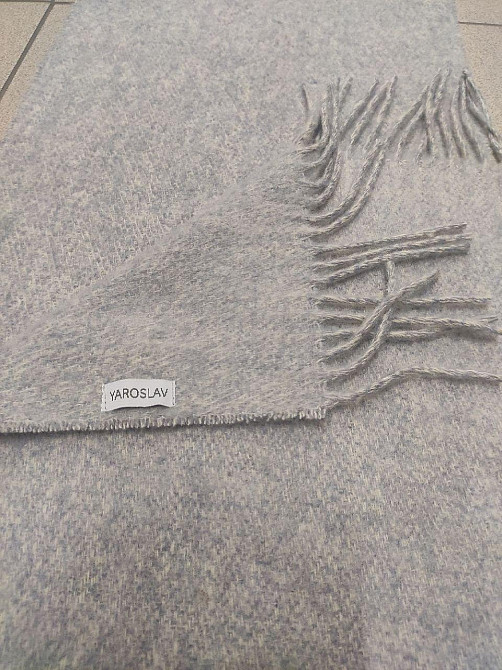 Шарф из шерсти меринос 37×200 диз 3/1 Киев - изображение 2