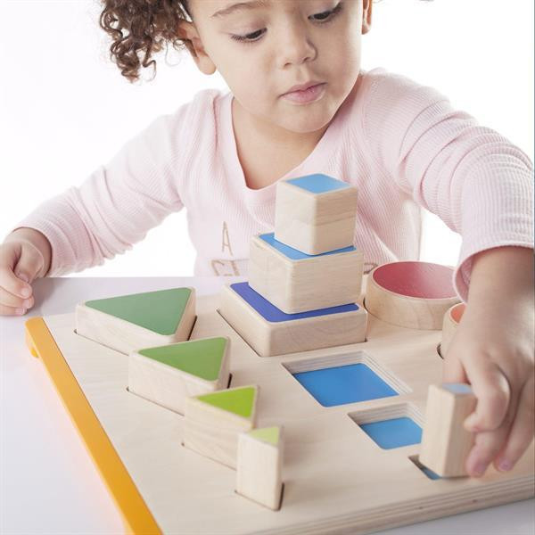 Деревянный сортер Guidecraft Manipulatives Фигуры и размеры (G6737) Харьков - изображение 17