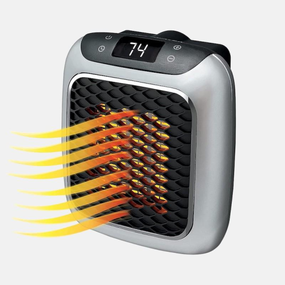 Портативний обігрівач Handy Heater Turbo 800 Вт, керамічний тепловентилятор у розетку, термостат, таймер, дисплей, до 20 м² Київ