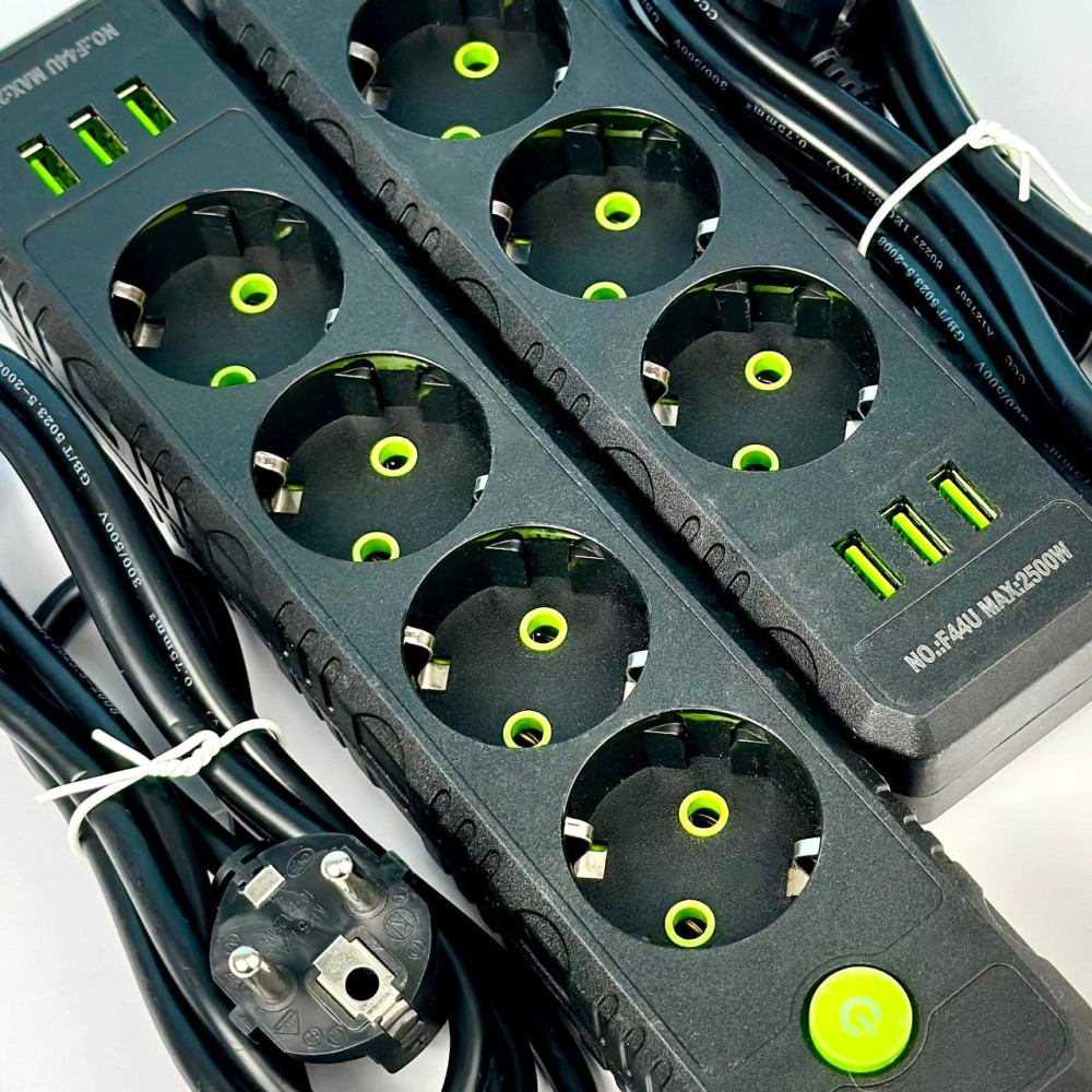 Сетевой фильтр-удлинитель 4 розеток 3USB 2500W 4 метра UA Винница - изображение 5
