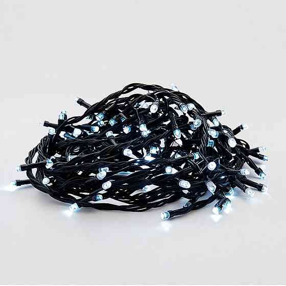 Garlando Новорічна гірлянда кімнатна нитка 22 м 220 LED чорний провід Білий W220LED22MBW Коломия