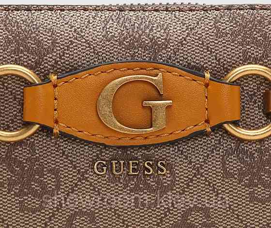Жіноча сумочка з органайзером на плече Guess (865470) светло коричневая Київ