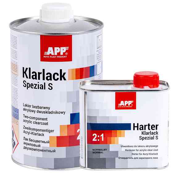 Лак акриловий "Klarlack Spezial S" 2К 2:1 1л+0,5л затв. APP, 020109 Київ