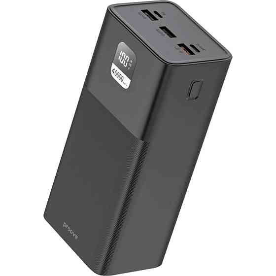 Універсальна мобільна батарея Proove Giant Lite 22.5 W 40000 mAh Black (PBGI20312201) Чорний Харьков