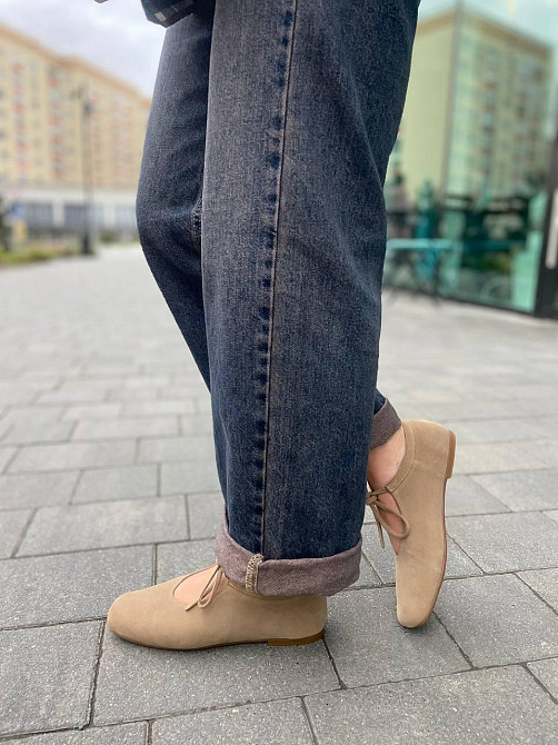 SEE SEVEN Балетки жіночі SEE SEVEN 1770 пісочна (весна-осінь, замша натуральна) (5847) Коломыя - изображение 5