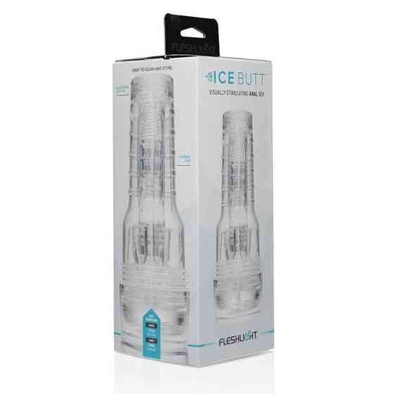 Мастурбатор анус у колбі, кібершкіра Fleshlight Ice Butt Crystal, прозорий Sex Aura Київ