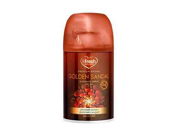 Змінний балон д/осв повітря Premium Golden sandal 250мл ТМ iFresh Київ