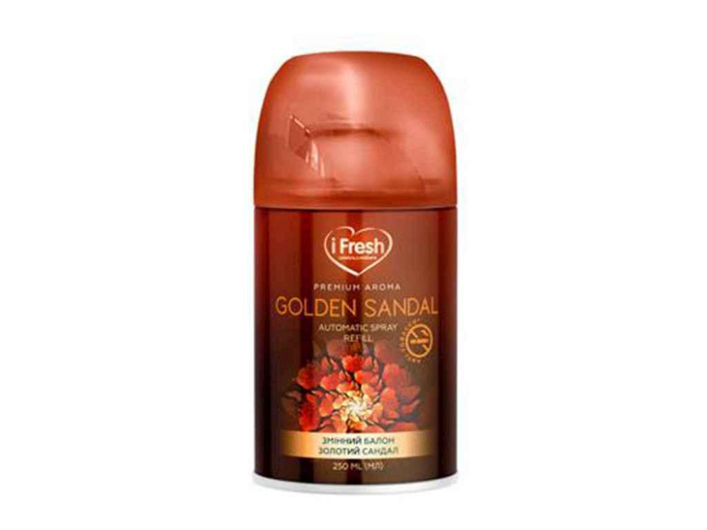 Сменный баллон д/осв воздуха Premium Golden sandal 250мл ТМ iFresh Киев - изображение 1
