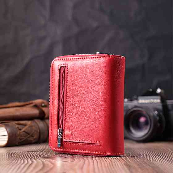 Кошелек для женщин яркого цвета из натуральной кожи ST Leather 22552 Красный Киев