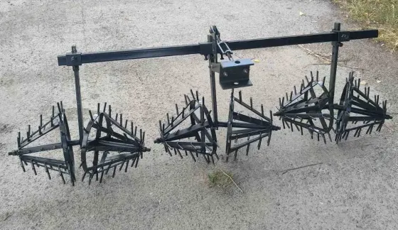 Культиватор-ёж 3-корпусный для мототрактора (3х-точка, ширина 38–53 см) Харьков