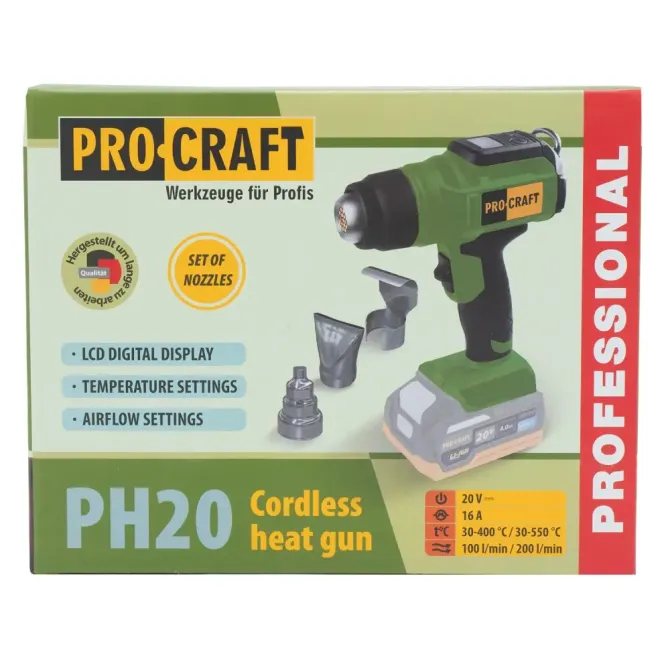 Фен аккумуляторный промышленный Procraft PH20 (без акб и зу) Коломия - фото 2