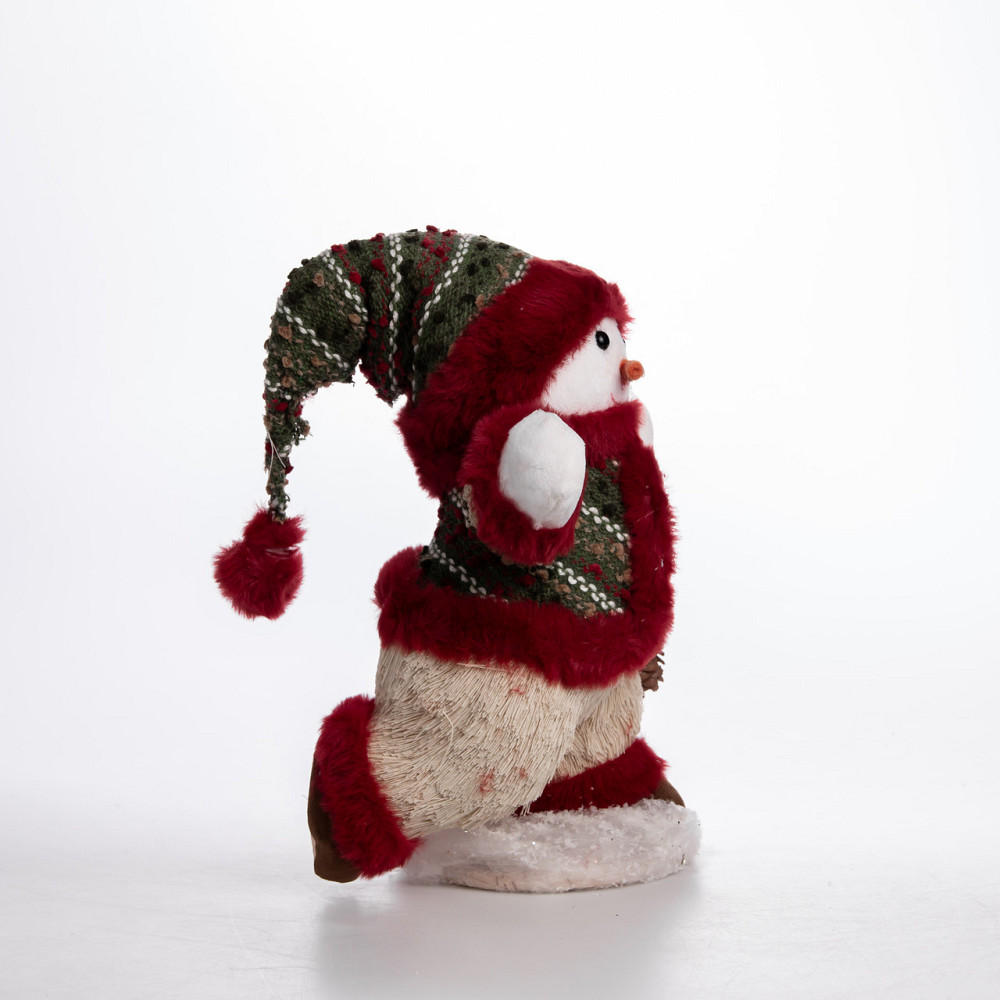 Yiwu Новорічна фігурка Сніговик з шишкою 19×17×40 (см) CR-4-16 Коломия - фото 4