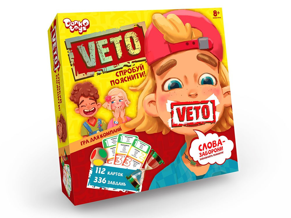 Настільна розважальна гра "VETO" укр (10), шт Київ - фото 1