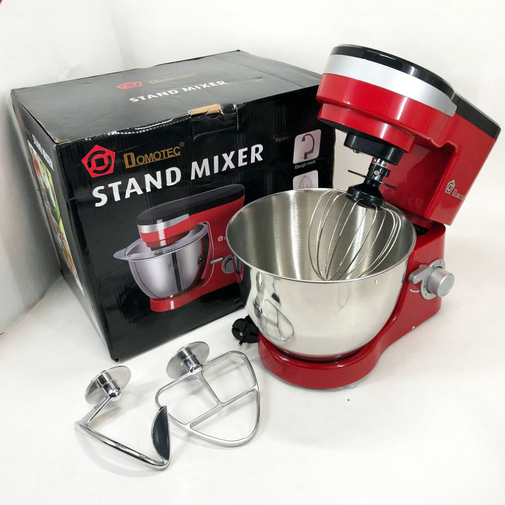 Тістомісильник для крутого тіста професійний Domotec MS-1368 1500 Вт, Тістомісильник з великою чашею IA-75 Львів - фото 11