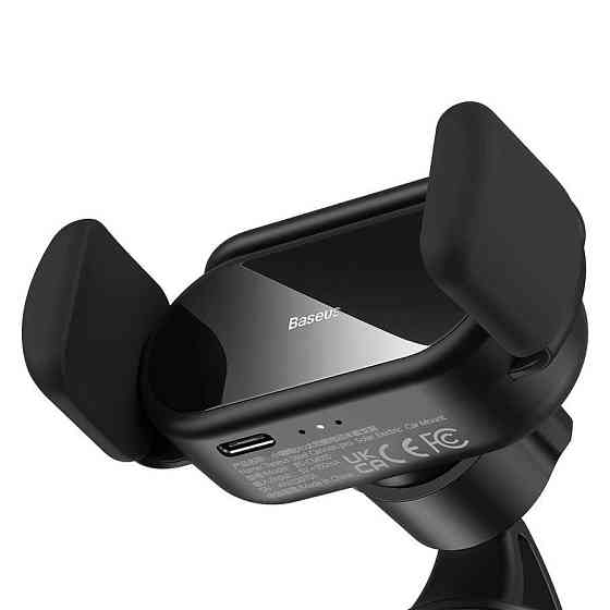 Автотримач для телефона Baseus Steel Cannon pro Solar Electric Car Mount Black Ковель