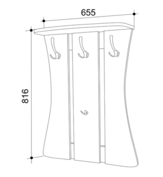 Вешалка-щит для одежды 
