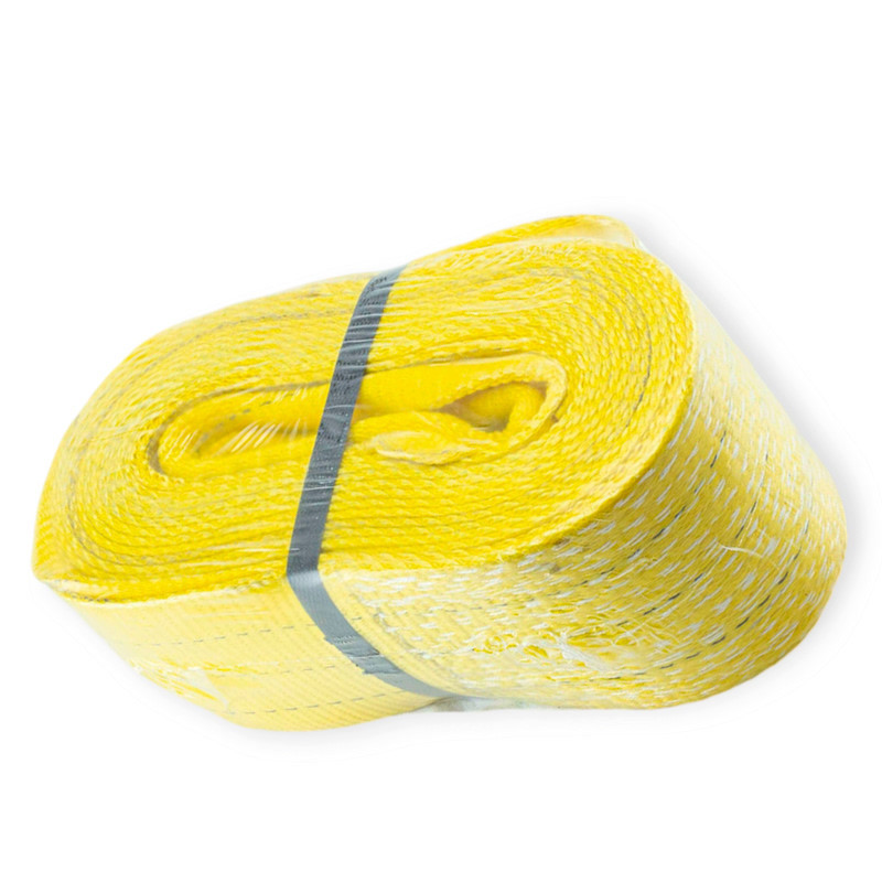 Трос лента 13 т х 6,0м 90мм петля/желтый буксир. Мукачево - изображение 1