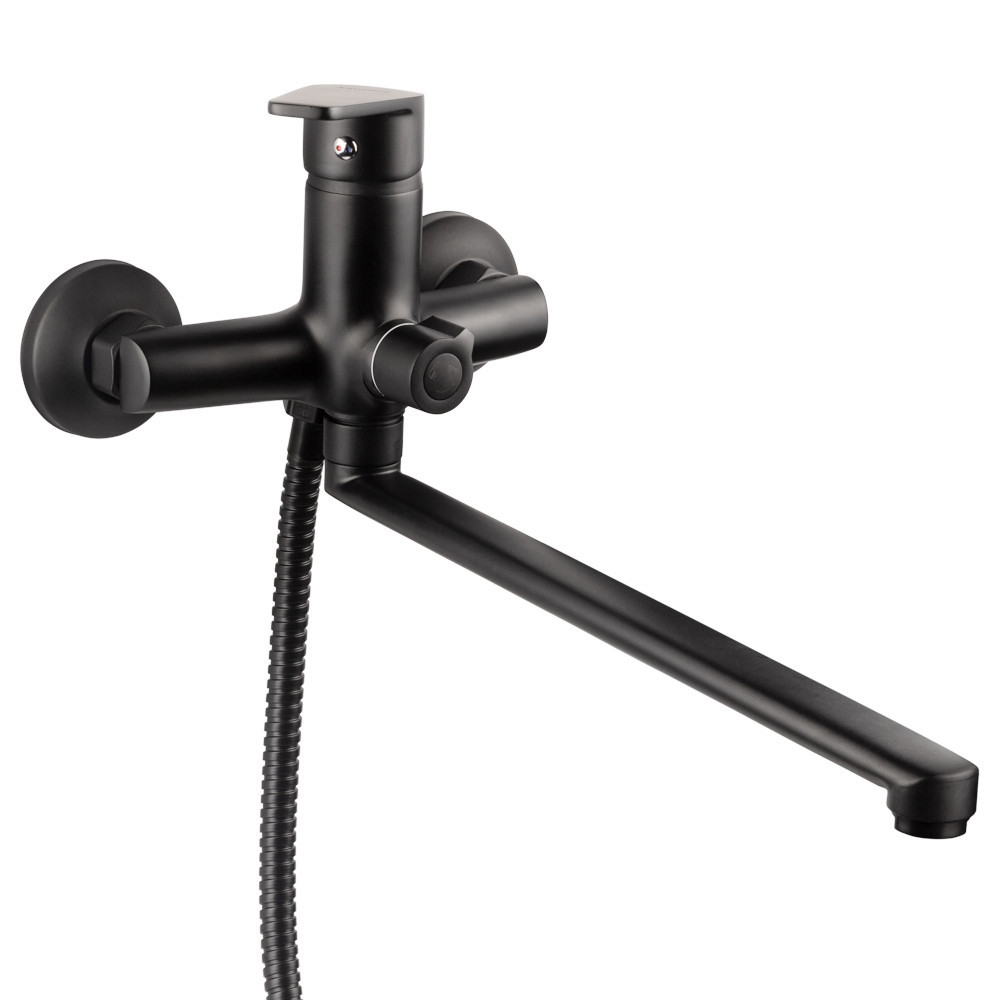 Змішувач s37 Ø35 для ванни вилив прямий 350 мм дивертор вбудований картриджний (B) AQUATICA (9737225) Київ - фото 1