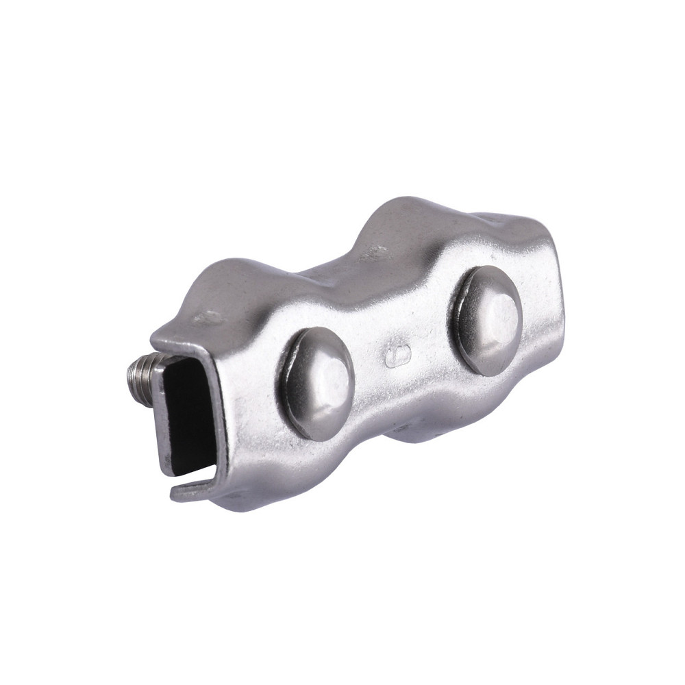 Зажим для троса нерж.4 мм, двойной (000016086) Киев - изображение 1