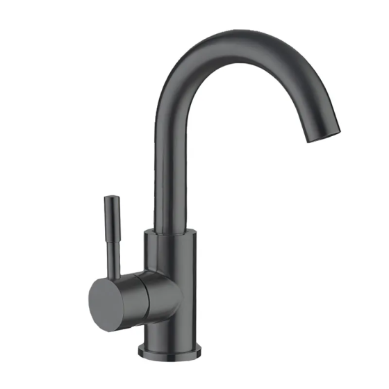 Графитовый смеситель для умывальника Mixxus SUS-011-B (MI5906) Харьков