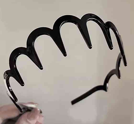 Обруч ободок для волосся Чорний Сміла