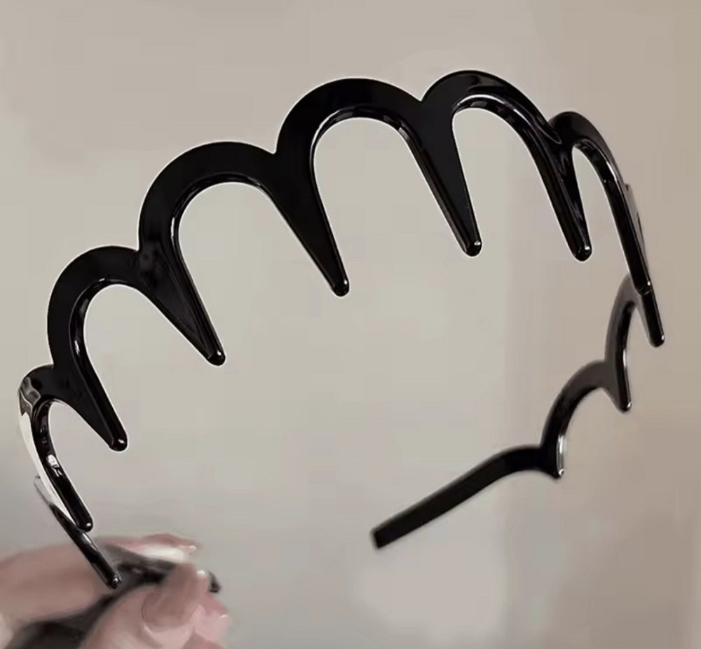 Обруч ободок для волосся Чорний Сміла - фото 2