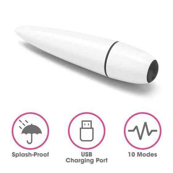 Вибропуля - IJOY Rechargeable Power Play White Sex Aura Киев