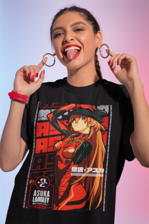 Футболка аниме Евангелион оверсайз (S/M/L) Черний AnimeJ0043 Днепр