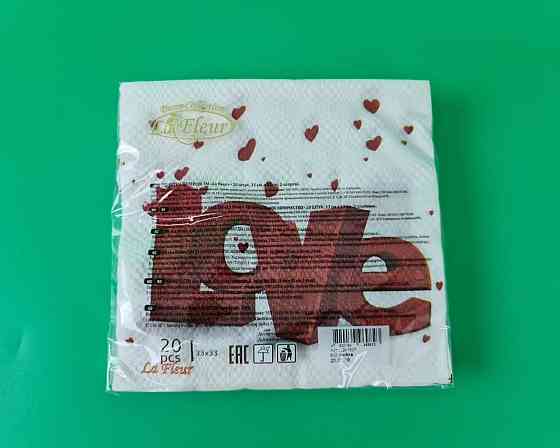 Серветка (ЗЗхЗ, 20 шт.) La Fleur 3-D любов (509) (1 пачка) Харків