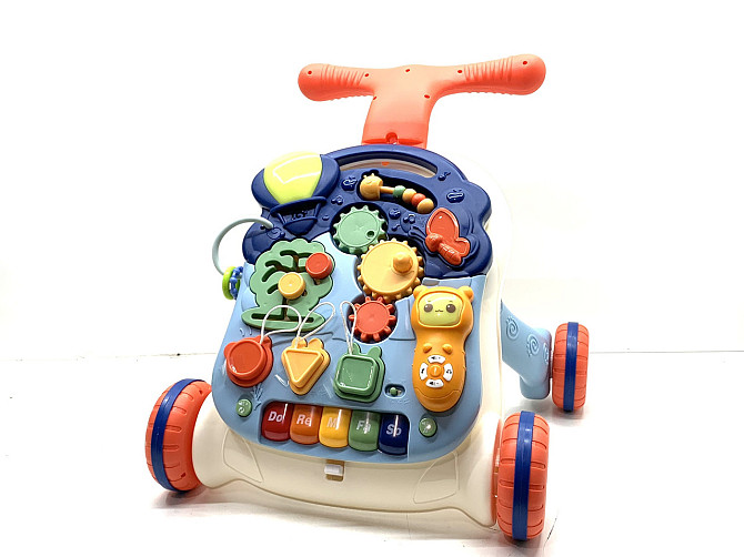 Ходунки каталка Limo Toy 2 в 1 Веселий бізіборд ігровий столик Вид 3 (M 5473 AB) Чернигов - изображение 2
