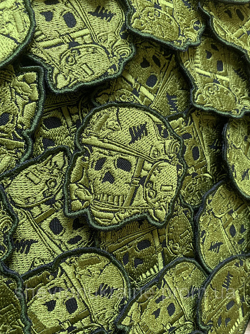 Шеврон Адамова голова (Форма контурная. На липучке) Размер 6x5.5см Киев - изображение 3