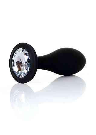 Анальная силиконовая пробка Jewellery Plug Clear - L Sex Aura Киев