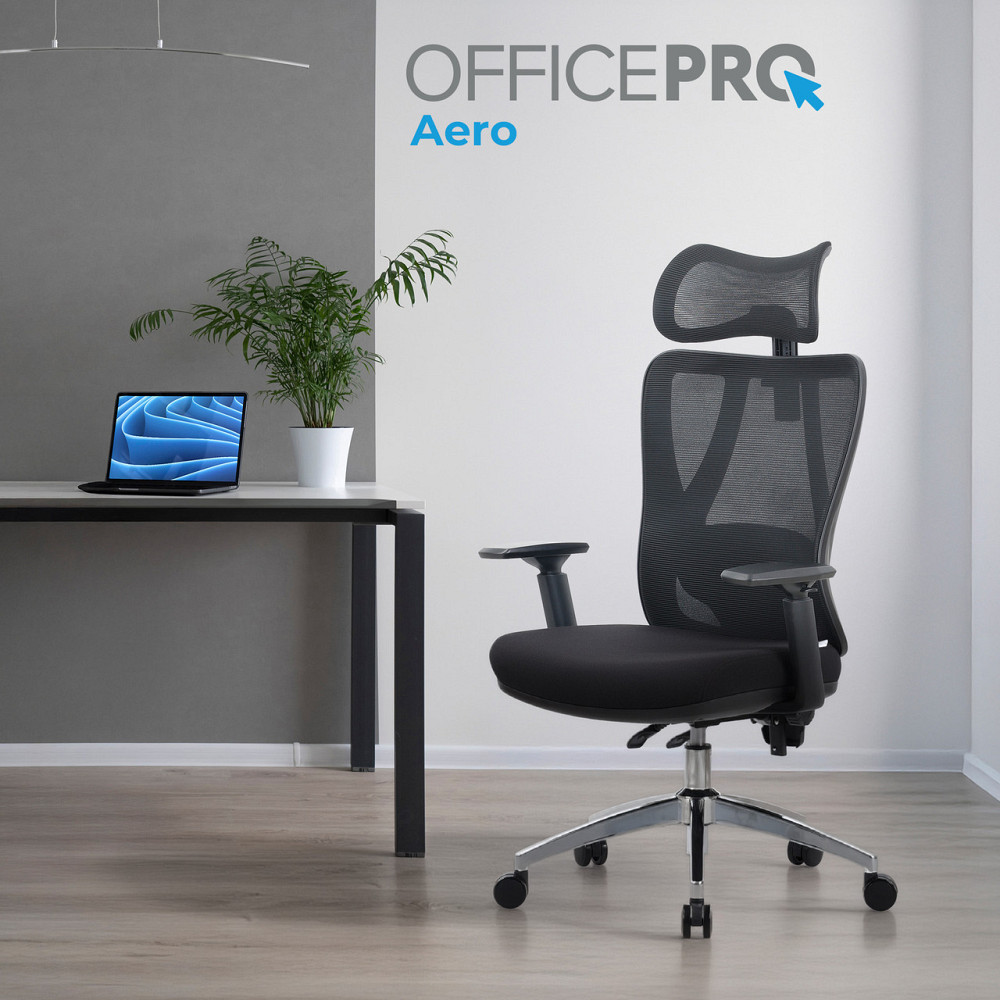 Крісло офісне OfficePro Aero OC490B Black ( 10292 ) Харків - фото 7