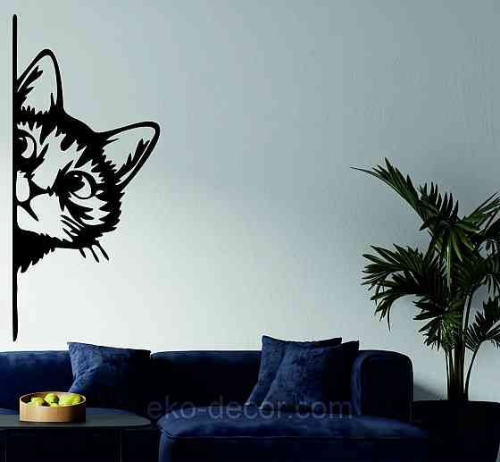 Декоративне настінне 3D Панно «Кіт» Декор на стіну з об'ємом (ціна за 1 шт) Київ