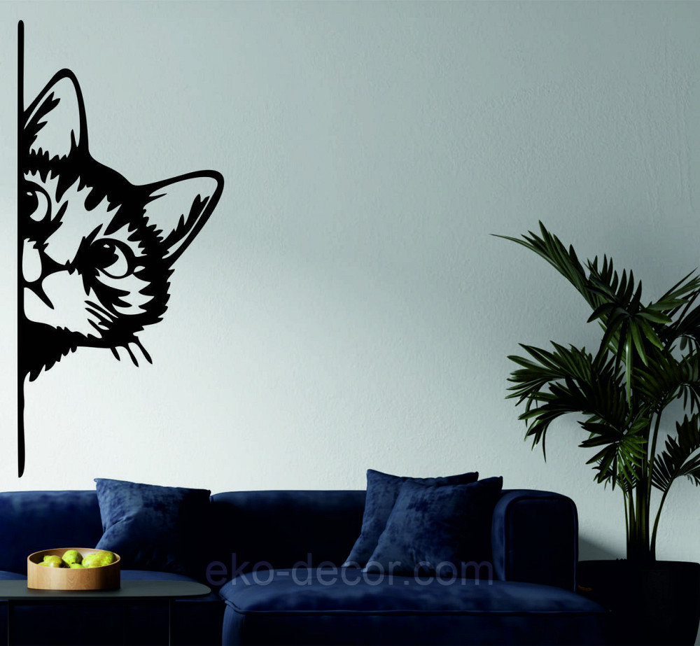 Декоративне настінне 3D Панно «Кіт» Декор на стіну з об'ємом (ціна за 1 шт) Київ - фото 5