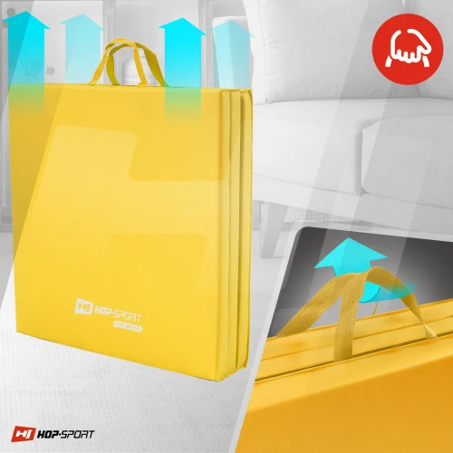 Гімнастичний жорсткий мат HS 4 см складний для тренувань занять спортом вдома та в залі гімнастики і фітнесу Київ - фото 9