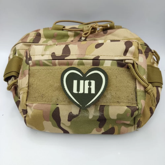 Патч / шеврон Люблю Україну UA Laser Cut хакі Запоріжжя