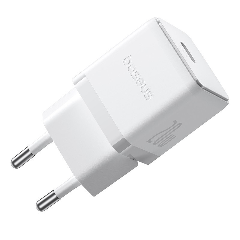 Мережевий зарядний пристрій Baseus Palm Fast Charger 1C 20W EU Moon White Одеса - фото 6
