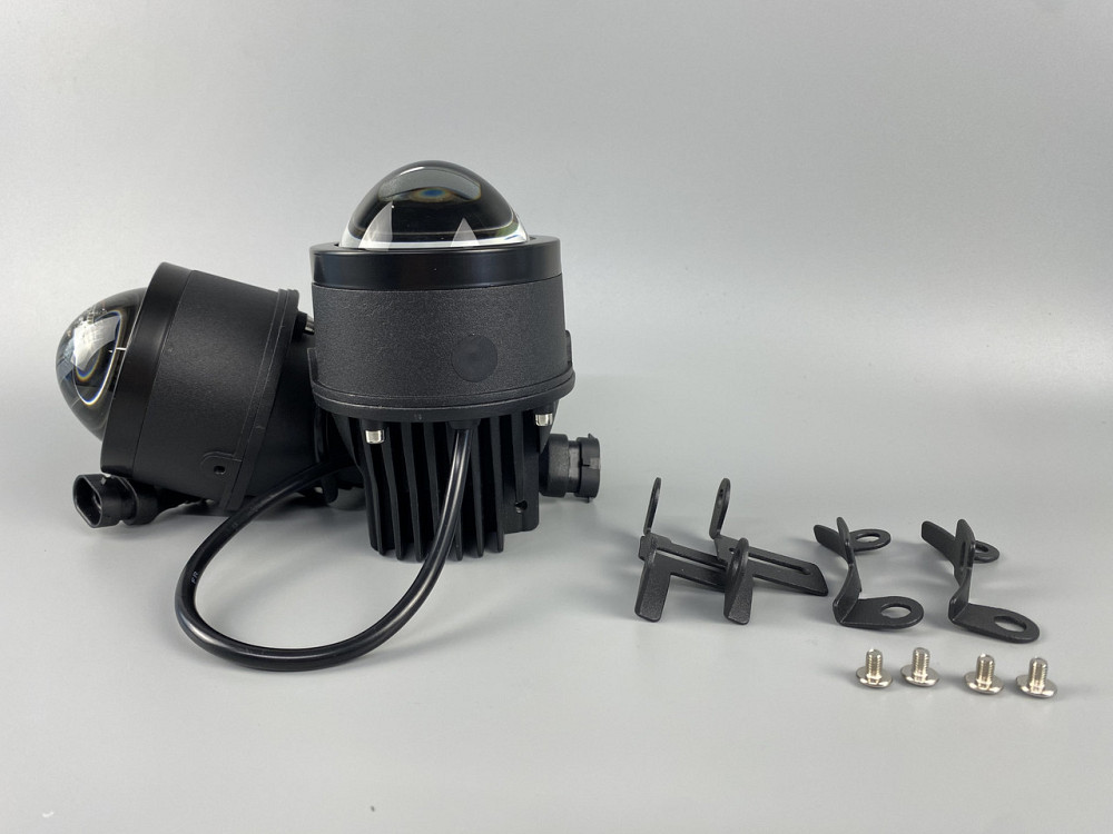 Автомобільні світлодіодні фари Протитумані фари біле світло 6000K, фари-лінзи автомобільні Мукачево - фото 9