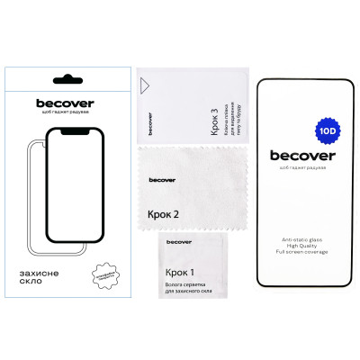 Скло захисне BeCover ZTE Blade A75 10D Black (712338) Вінниця - фото 3