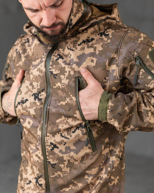 Тактическая куртка софтшел Kord  second generation pixel ВТ7803 Одесса - изображение 7