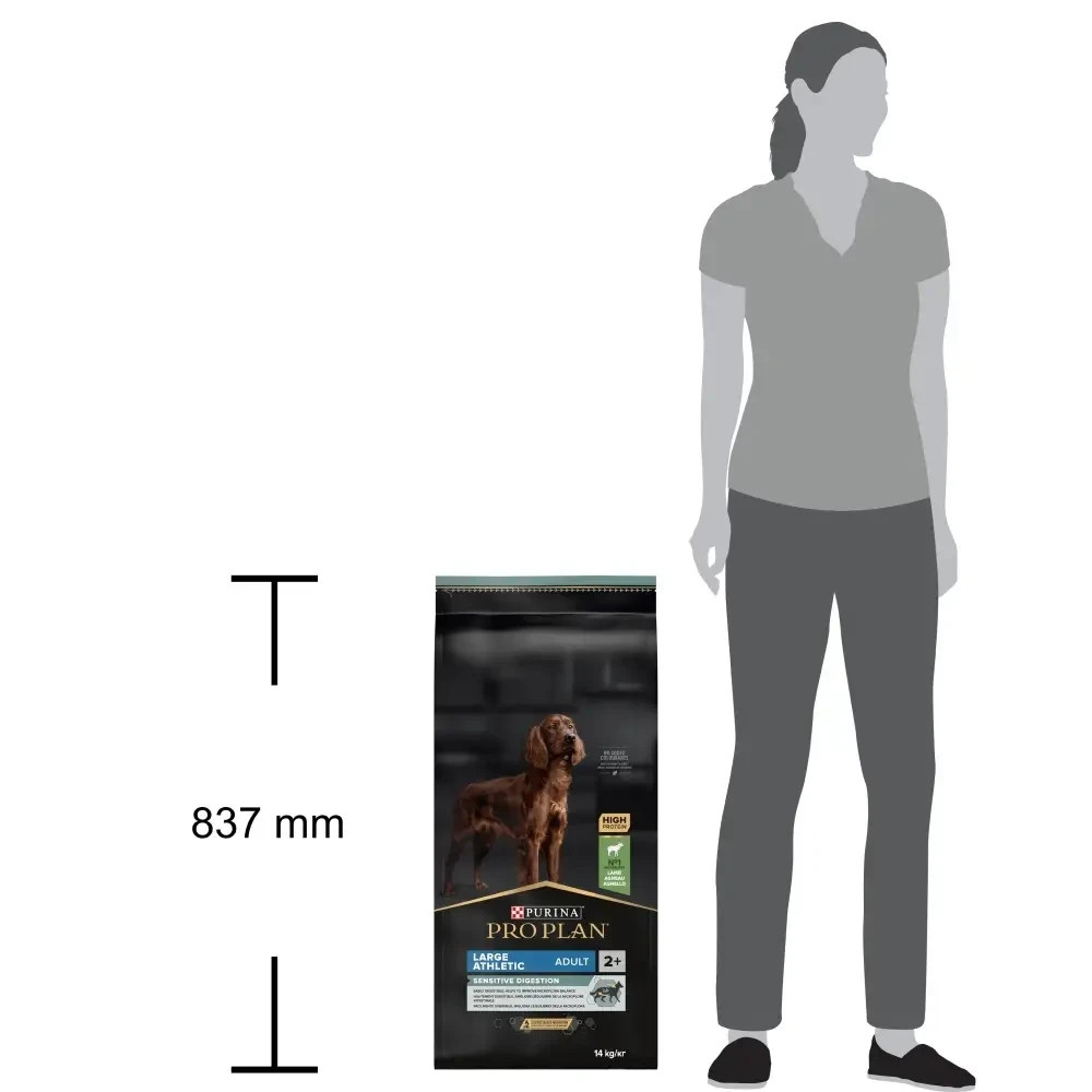 Сухий корм PRO PLAN Large Athletic Adult 2+ Sensitive Digestion для дорослих собак великих порід атлетичної статури, з чутливим травленням, з ягням, 1 Київ - фото 4