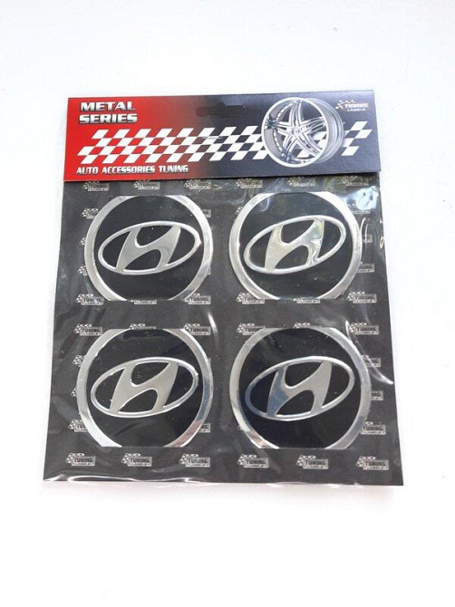 Наклейки на ковпаки Hyunday чорні, діам. 60мм Винница - изображение 1