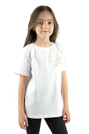 Футболка — вишиванка для дівчинки, біла бавовняна Київ
