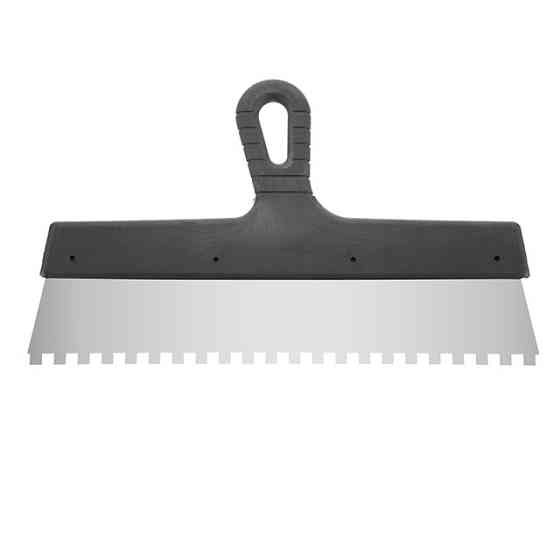 Шпатель із нержавіючої сталі, 350 мм, зуб: 8×8 мм INTERTOOL KT-2358 Киев