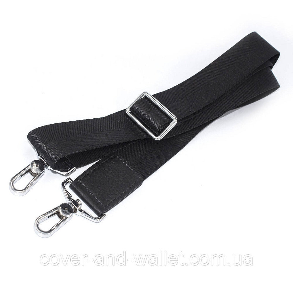 Стильна чоловіча сумка-портфель із натуральної шкіри чорного кольору на блискавці Marco Coverna MC 3496-1 Київ - фото 2