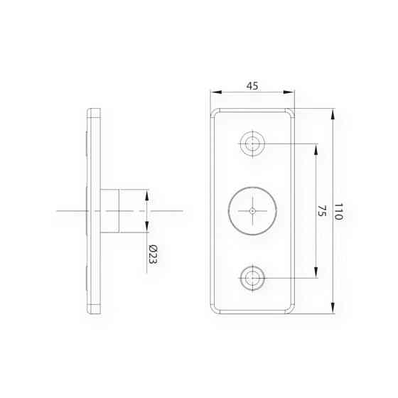 Ліхтар прямокутний. червоний 110х45мм LED (Spter) MD-013 C маркерн. Мукачево